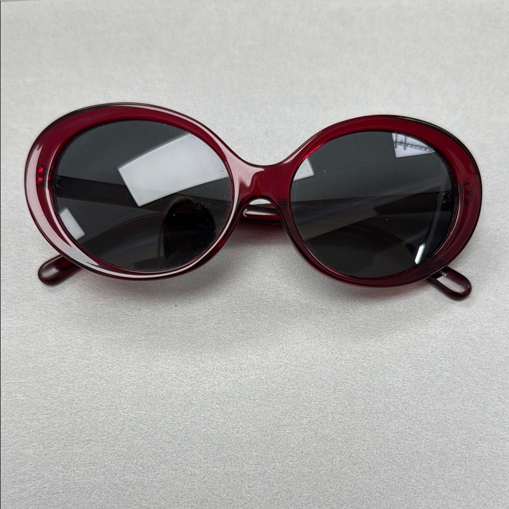 Coach Transparent Burgundy Sunglasses